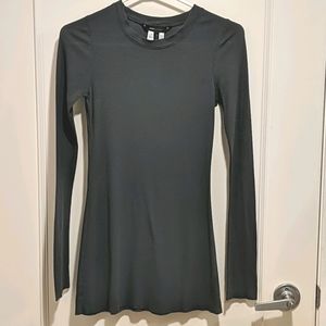 BCBGMaxAzria Gray Long-Sleeve Tunic
